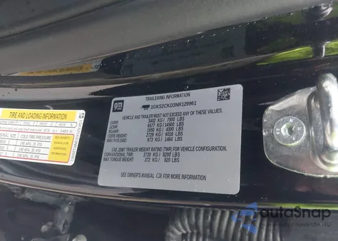 2022 GMC Yukon 4Wd At4 из США, поврежденный, VIN 1GKS2CKD3NR129961